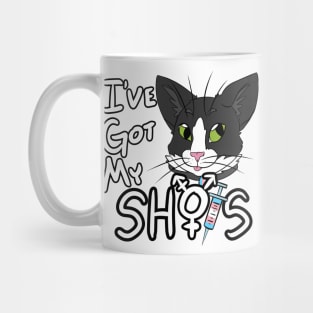 I've Got My Shots (Tuxedo Cat, HRT) Mug